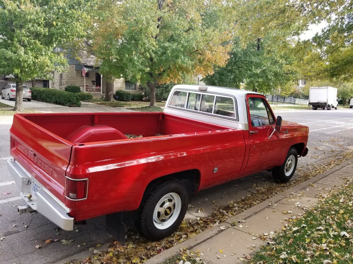 1977 Red Chevrolet C-10 Pickup