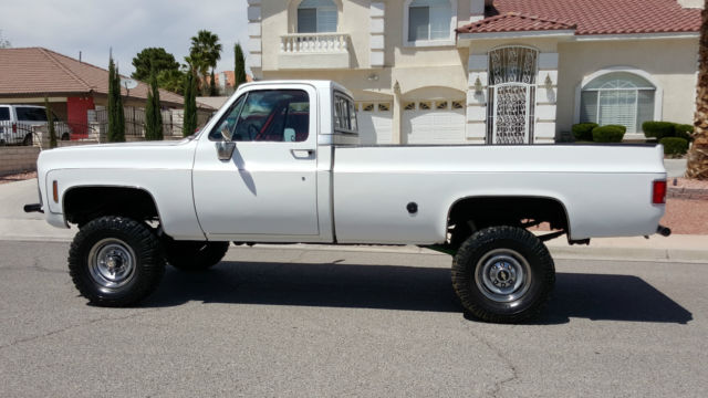 1977 White Chevrolet C-10 Standard Cab Pickup