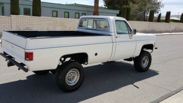 1977 White Chevrolet C-10 Standard Cab Pickup