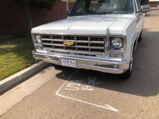 1977 White Chevrolet C-10 Regular Cab Long bed