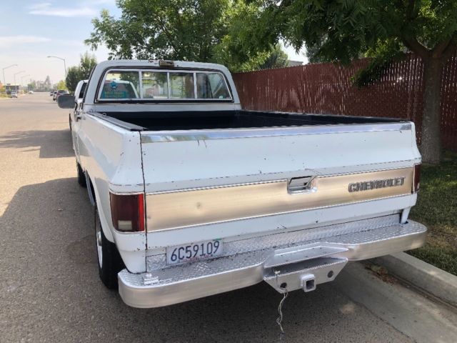 1977 White Chevrolet C-10 Regular Cab Long bed