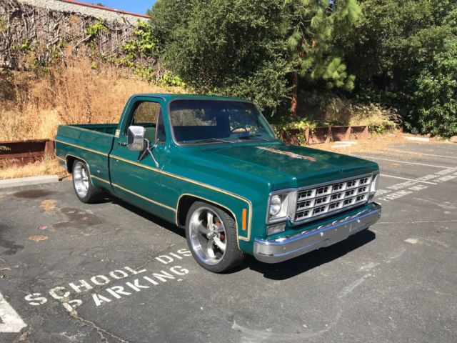 1977 Green Chevrolet C-10 Standard Cab Pickup