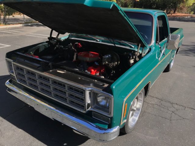 1977 Green Chevrolet C-10 Standard Cab Pickup