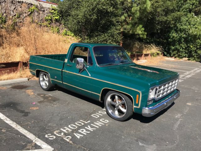 1977 Green Chevrolet C-10 Standard Cab Pickup