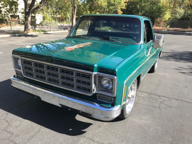 1977 Green Chevrolet C-10 Standard Cab Pickup