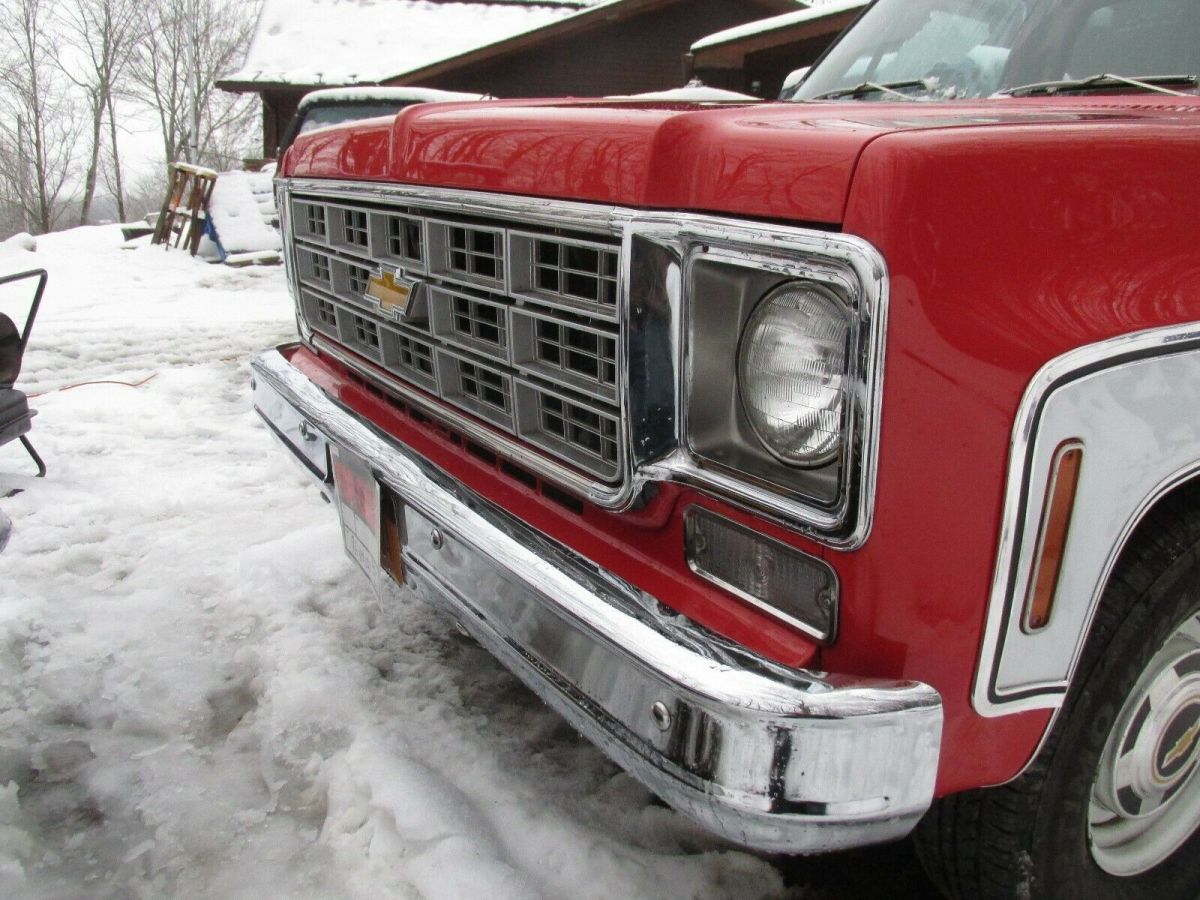1977 Red Chevrolet C-10 Standard Cab Pickup