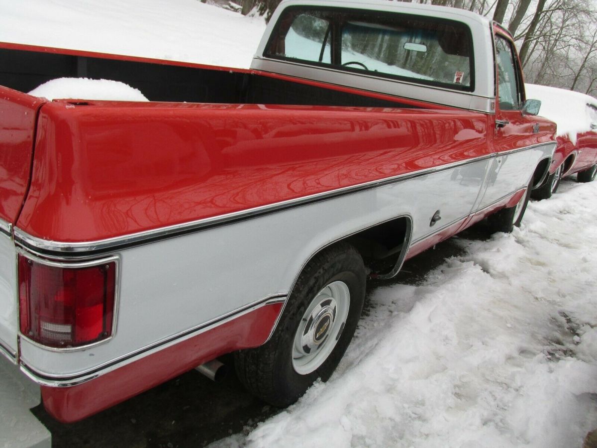 1977 Red Chevrolet C-10 Standard Cab Pickup