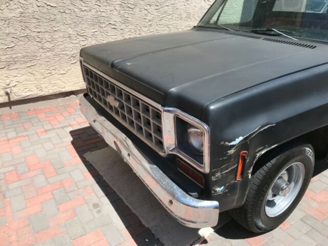 1977 Black Chevrolet C-10 Standard Cab Pickup