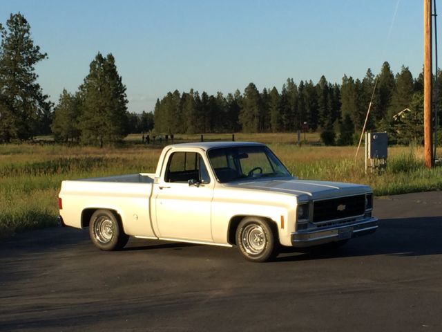1977 White Chevrolet C-10 Standard Cab Pickup