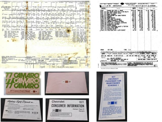 1977 White Chevrolet Camaro Coupe