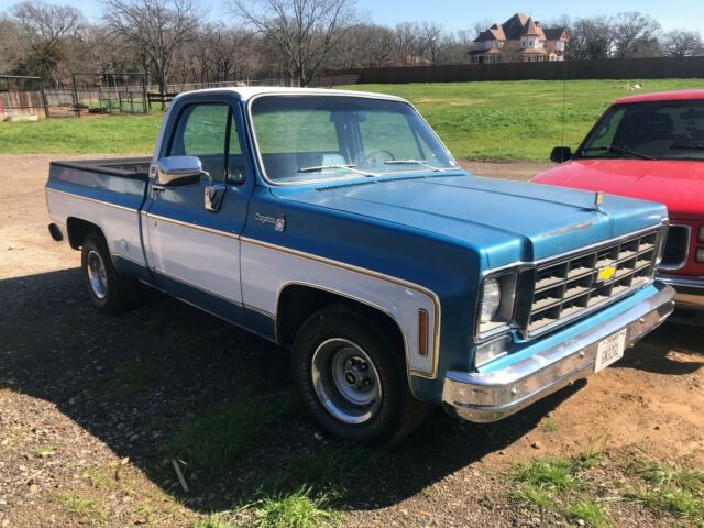 1977 Blue/White Chevrolet C-10 Pickup