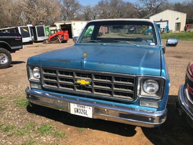 1977 Blue/White Chevrolet C-10 Pickup