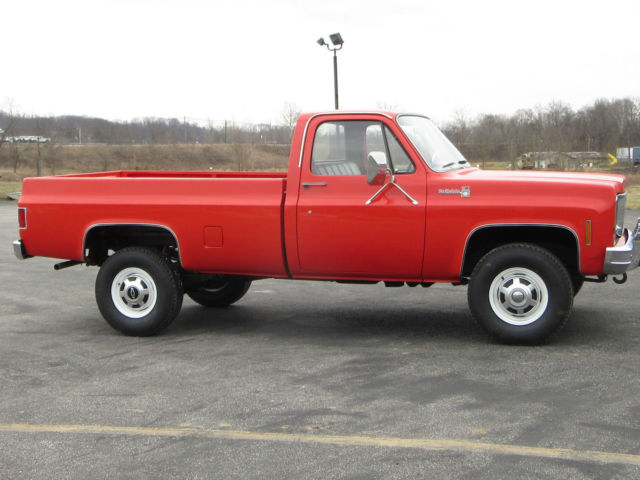 1977 Red Chevrolet C/K Pickup 2500 Standard Cab Pickup