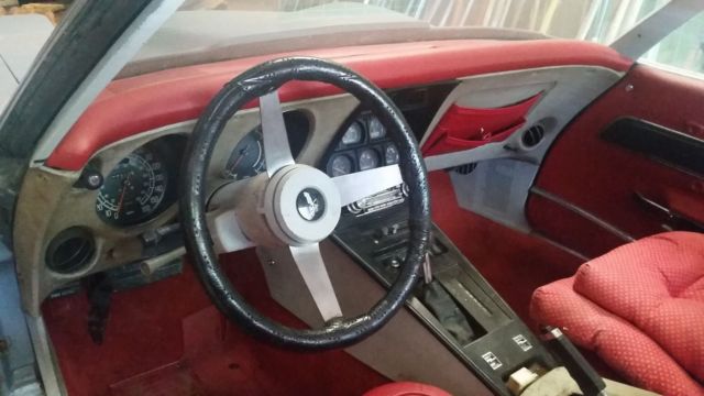 1977 Blue Chevrolet Corvette