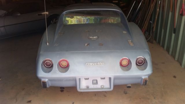 1977 Blue Chevrolet Corvette