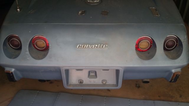 1977 Blue Chevrolet Corvette