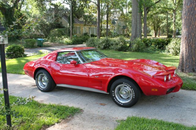 1977 Red Chevrolet Corvette T-Tops