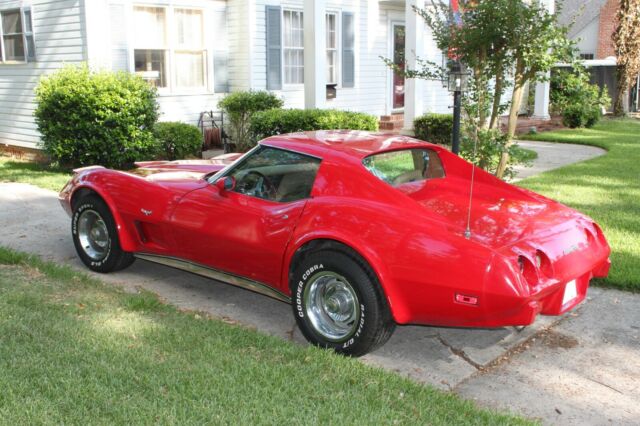 1977 Red Chevrolet Corvette T-Tops