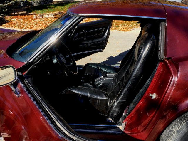 1977 Burgundy Chevrolet Corvette Coupe