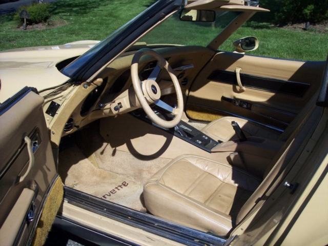 1977 Beige Chevrolet Corvette Convertible
