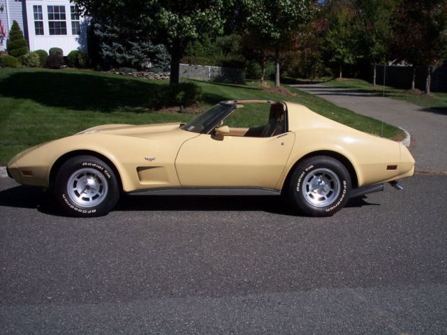 1977 Beige Chevrolet Corvette Convertible