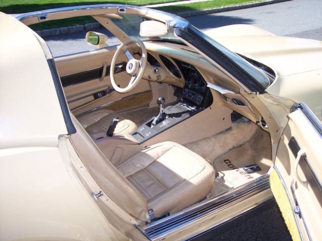 1977 Beige Chevrolet Corvette Convertible