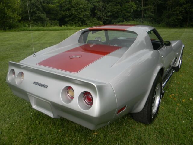 1977 Silver Chevrolet Corvette Coupe