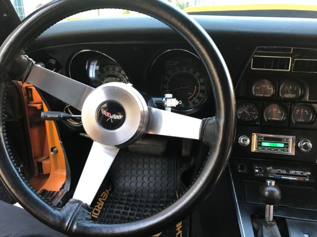 1977 Orange Chevrolet Corvette Coupe