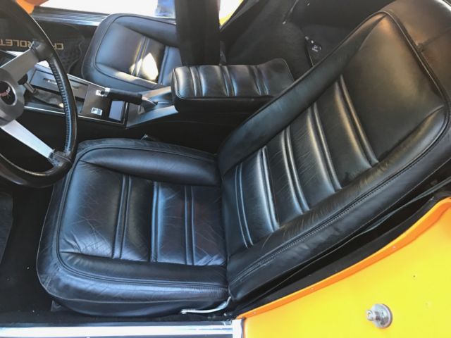 1977 Orange Chevrolet Corvette Coupe