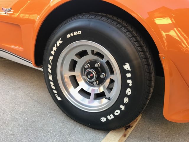 1977 Orange Chevrolet Corvette Coupe