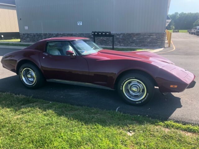 1977 Burgundy Chevrolet Corvette T Top