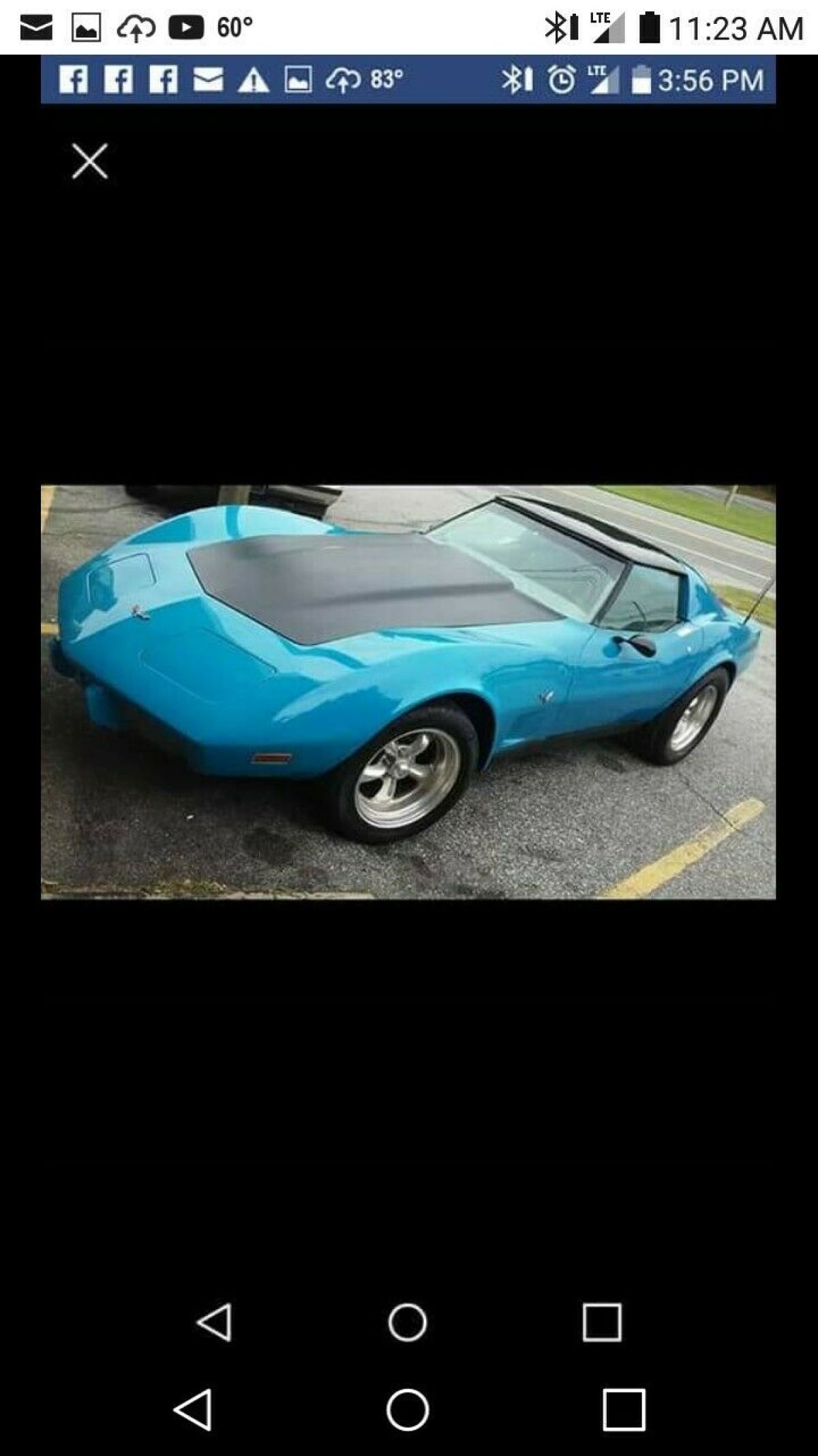1977 Blue Chevrolet Corvette Coupe