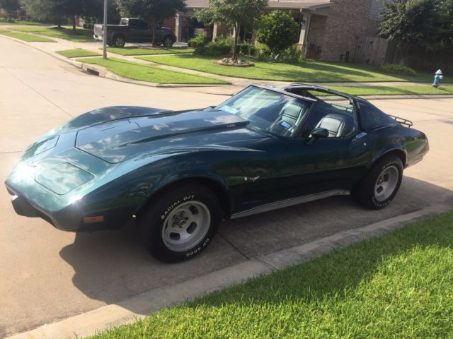 1977 Green Chevrolet Corvette Coupe