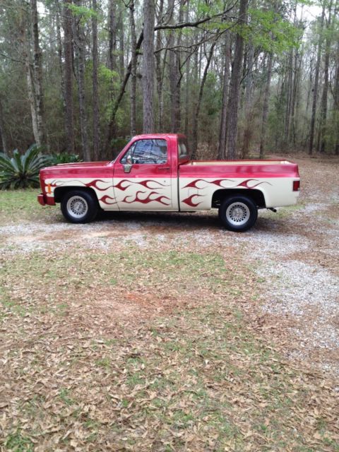 1977 Red / Ivory Chevrolet C-10 Standard Cab Pickup