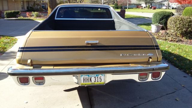 1977 gold Chevrolet El Camino Standard Cab Pickup