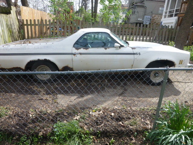 1977 White Chevrolet El Camino Truck
