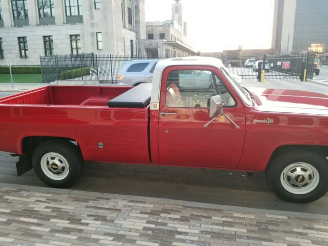 1977 Red Chevrolet C-10 Extended Cab Pickup