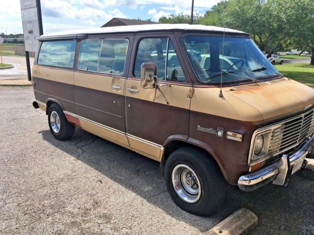 1977 Brown Chevrolet G20 Van Van Camper