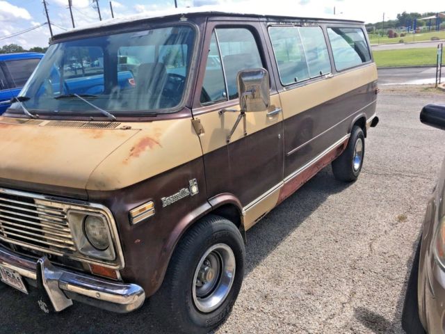 1977 Brown Chevrolet G20 Van Van Camper