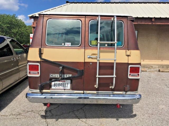1977 Brown Chevrolet G20 Van Van Camper