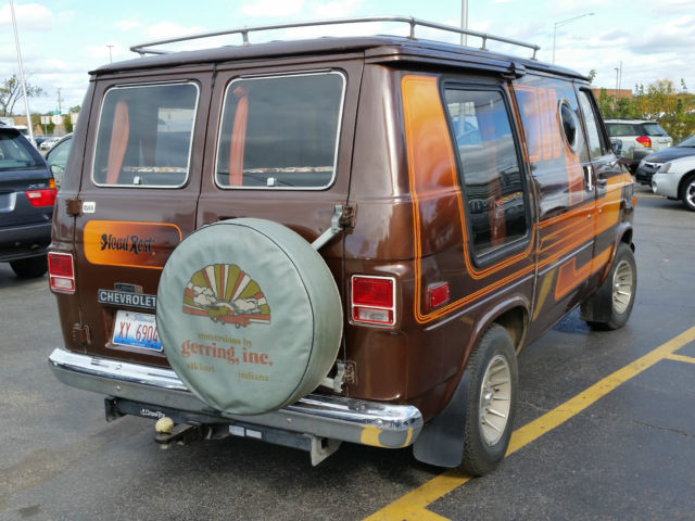 1977 Brown Chevrolet G20 Van Extended Passenger Van