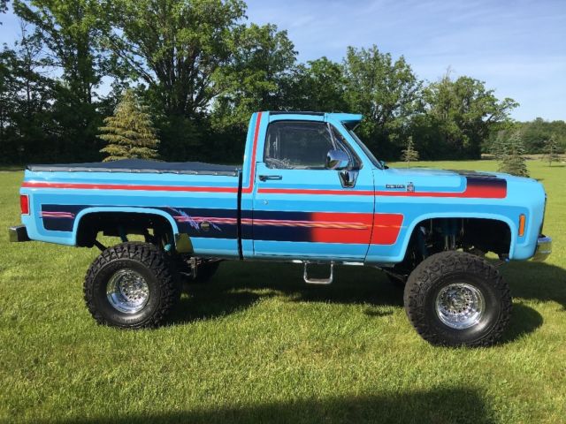 1977 Blue Chevrolet Other Pickups Short Box