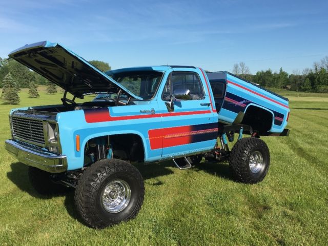 1977 Blue Chevrolet Other Pickups Short Box