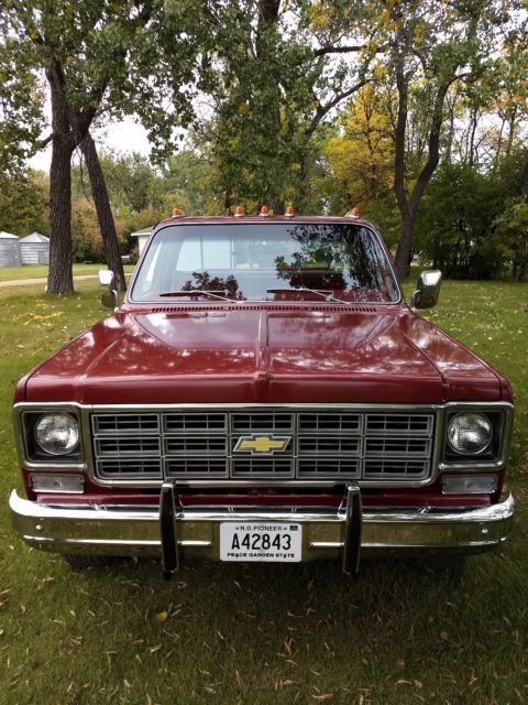 1977 Red Chevrolet C/K Pickup 1500 Standard Cab Pickup