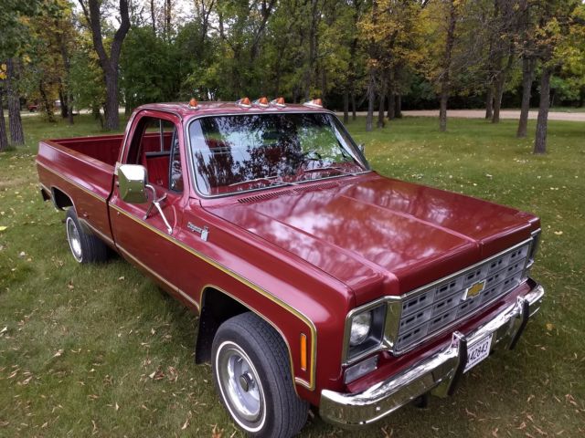 1977 Red Chevrolet C/K Pickup 1500 Standard Cab Pickup