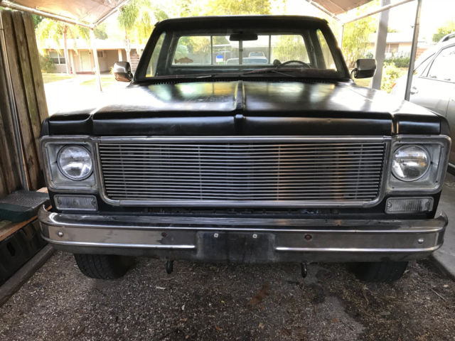 1977 Black Chevrolet C-10