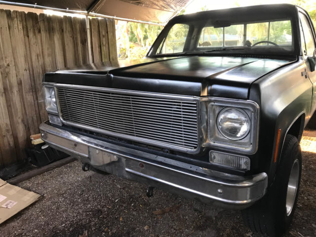 1977 Black Chevrolet C-10