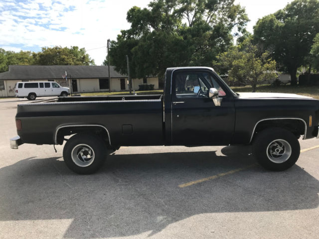 1977 Black Chevrolet C-10