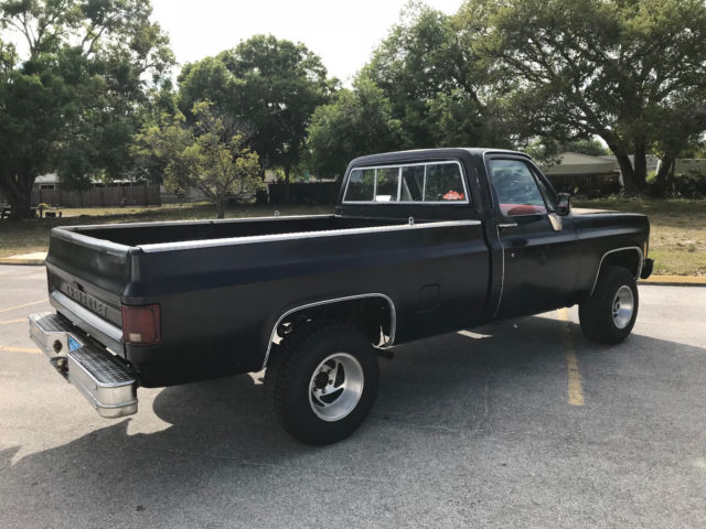 1977 Black Chevrolet C-10