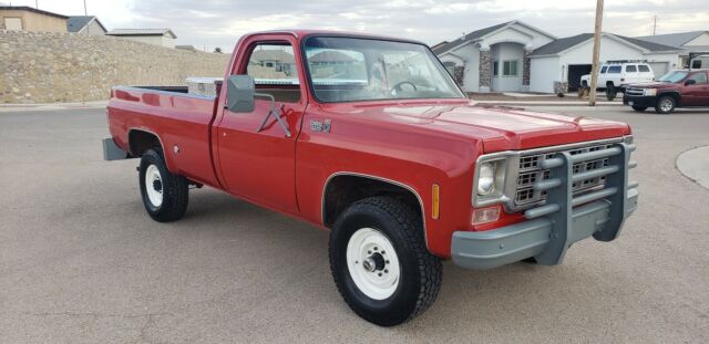 1977 Red Chevrolet k20 Pickup